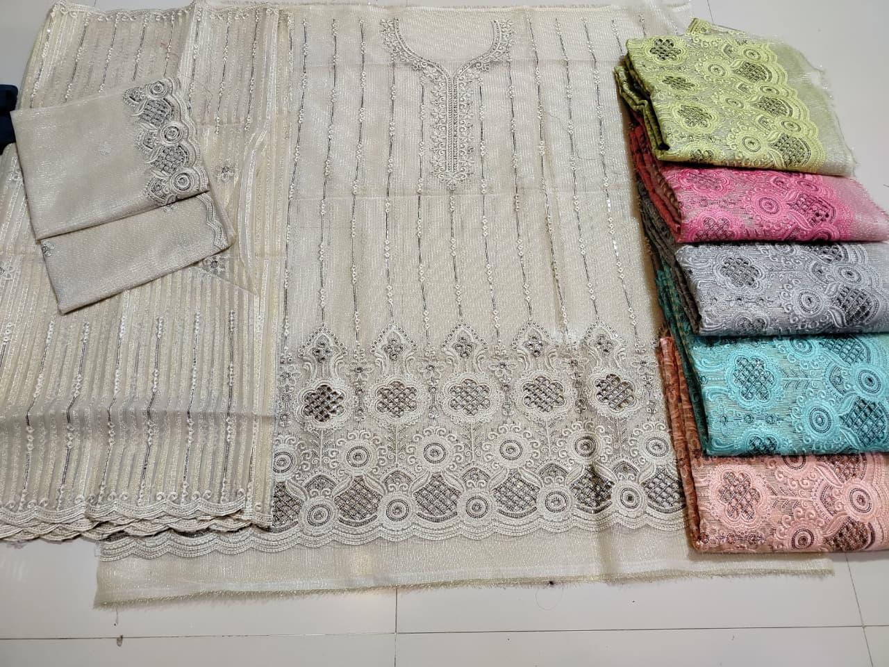 ✨ Luxury Caddi Net Embroidered Suit | 50% OFF | Free Delivery in Pakistan