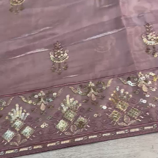 Luxury Embroidered Silk