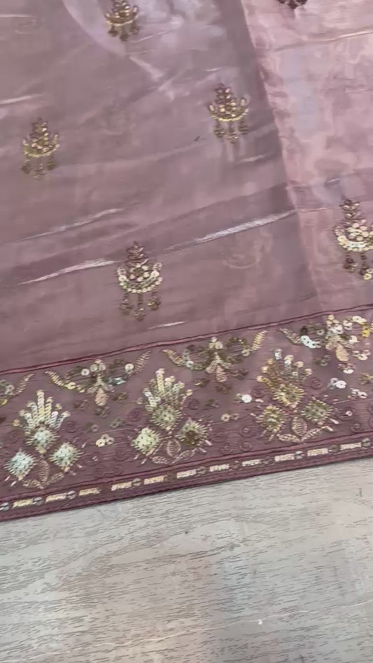 Luxury Embroidered Silk